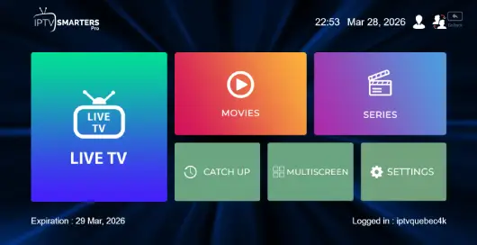 IPTV Smarters Pro : Guide d'installation rapide en 2026 (Smart TV LG, Samsung et PC) IPTVQuebec4K