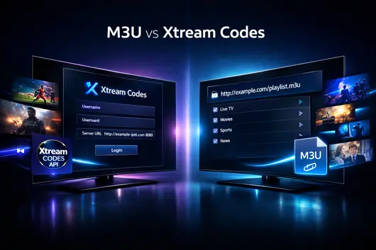 M3U vs Xtream Codes